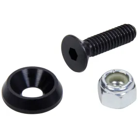 Allstar Performance Countersunk Bolt Kit - 1.000" Long - Hex Drive Head - 3/4" OD Countersunk Washers/Nuts - Aluminum/Steel - Black - (Set of 50)