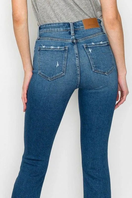 Artemis Vintage High Rise Slim Straight Jeans