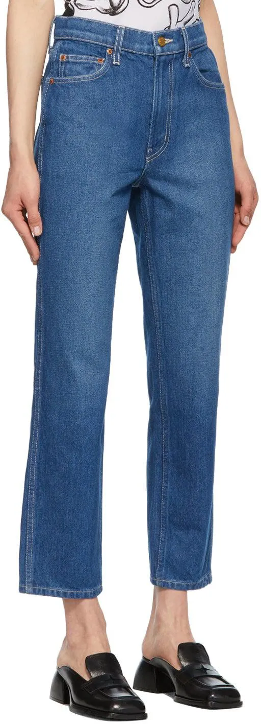 B Sides Indigo Louis High Slim Jeans