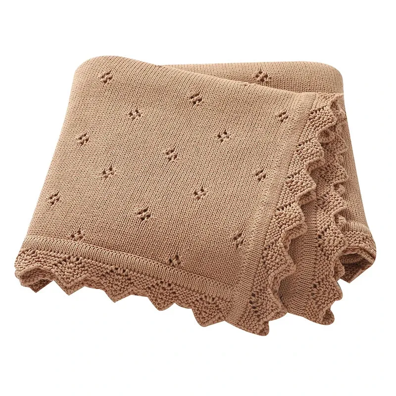 Baby Knit Cotton Blankets 90*70cm