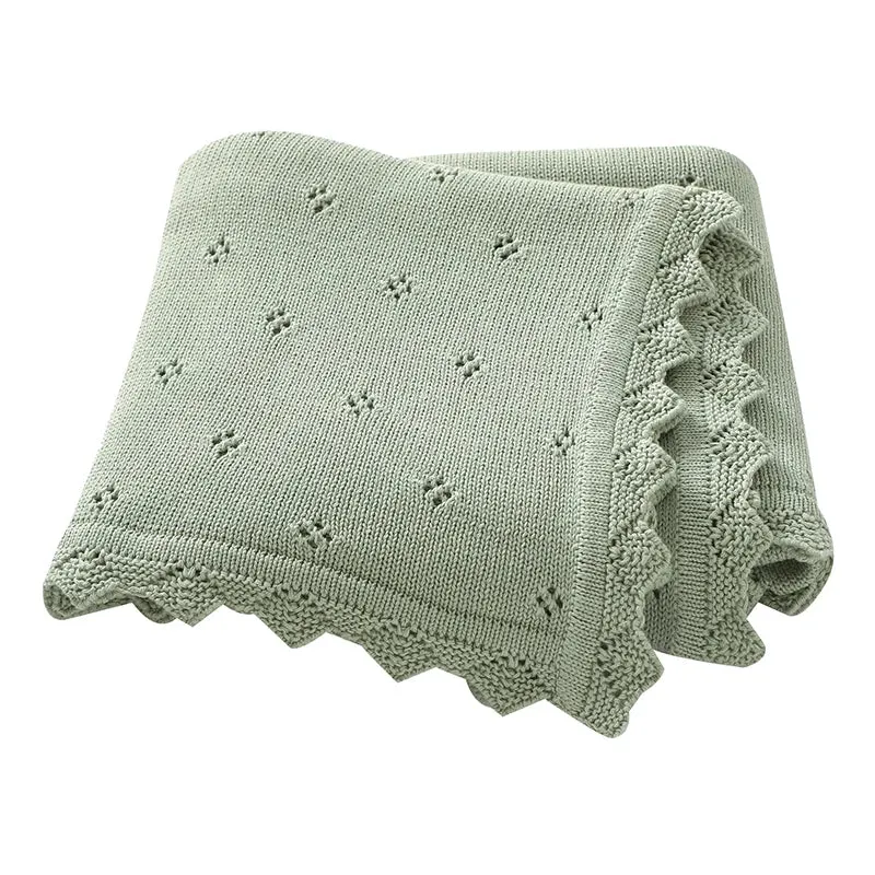 Baby Knit Cotton Blankets 90*70cm