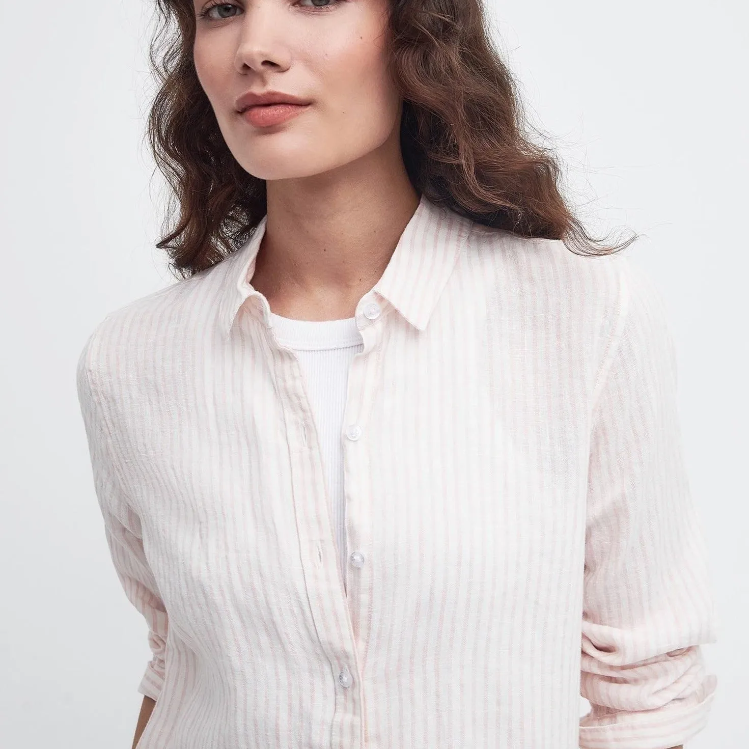 Barbour Marine Shirt in Shell Pink