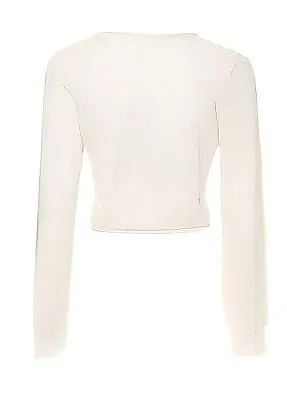 BEIGE SHEER KNIT CARDIGAN