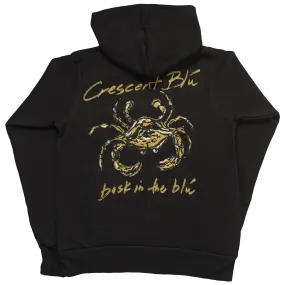 Black & Gold Youth Hooded Sweatshirt