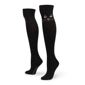 Black Cat Over The Knees