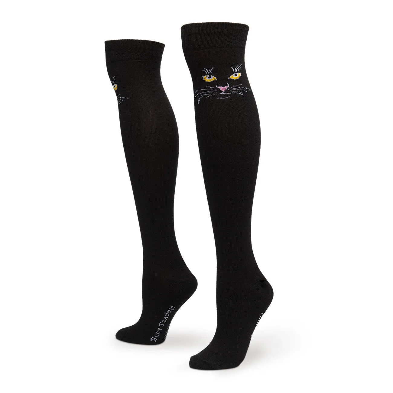 Black Cat Over The Knees