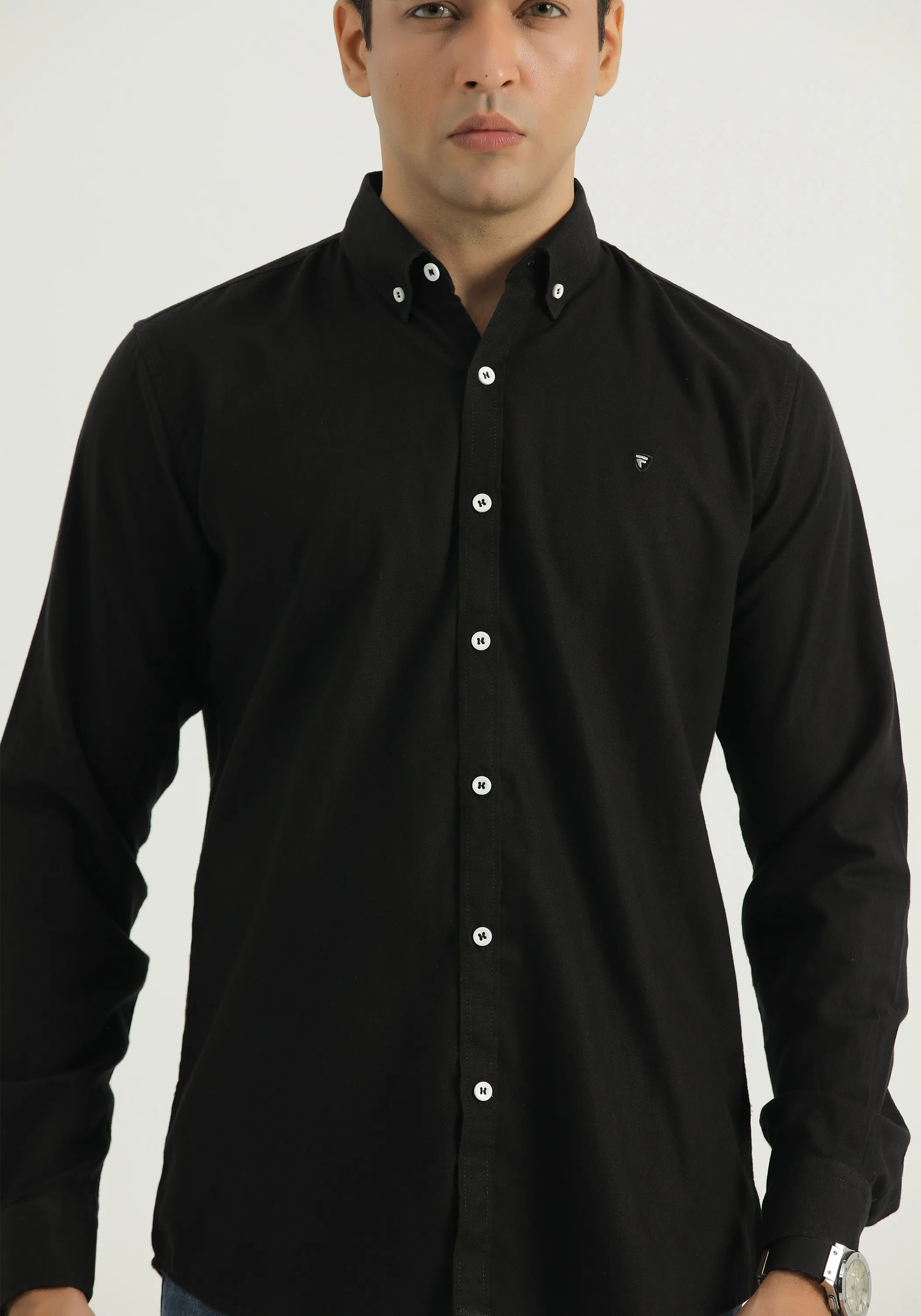 Black Plain Shirt