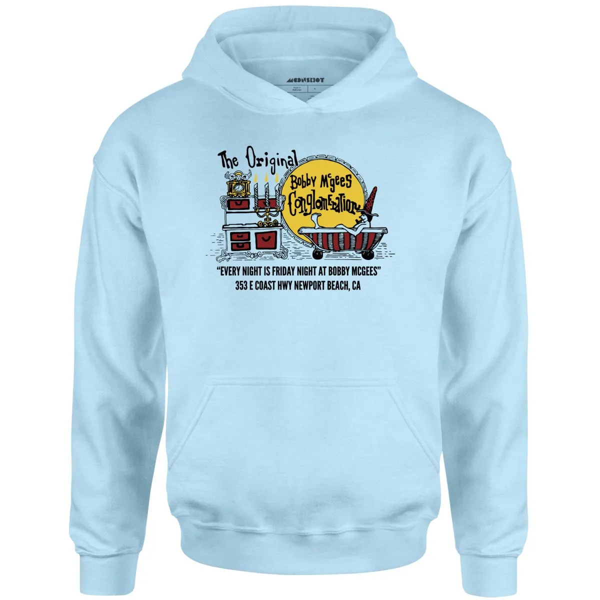 Bobby McGee's - Newport Beach, CA - Vintage Restaurant - Unisex Hoodie