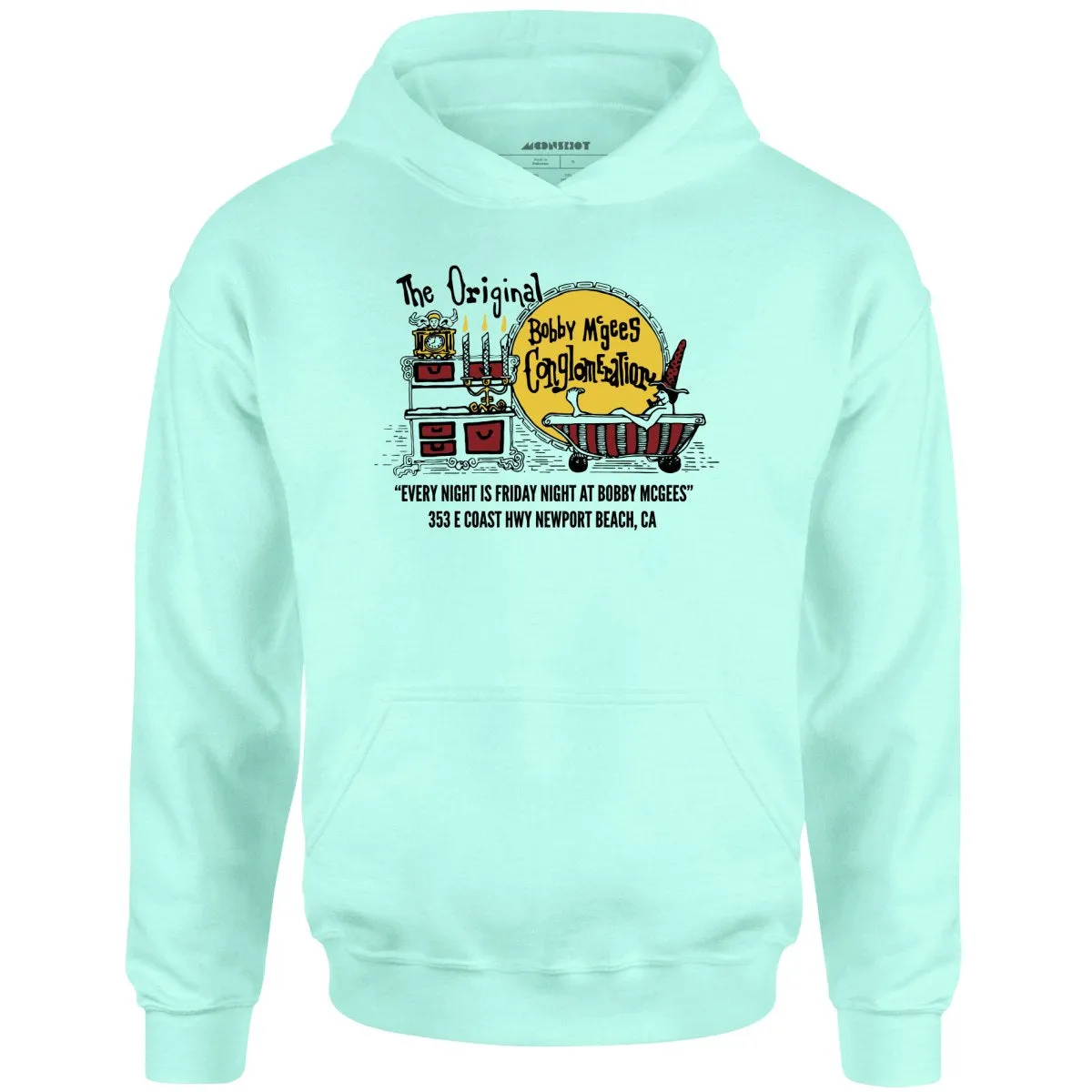 Bobby McGee's - Newport Beach, CA - Vintage Restaurant - Unisex Hoodie