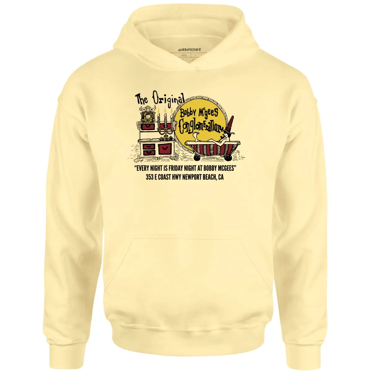 Bobby McGee's - Newport Beach, CA - Vintage Restaurant - Unisex Hoodie