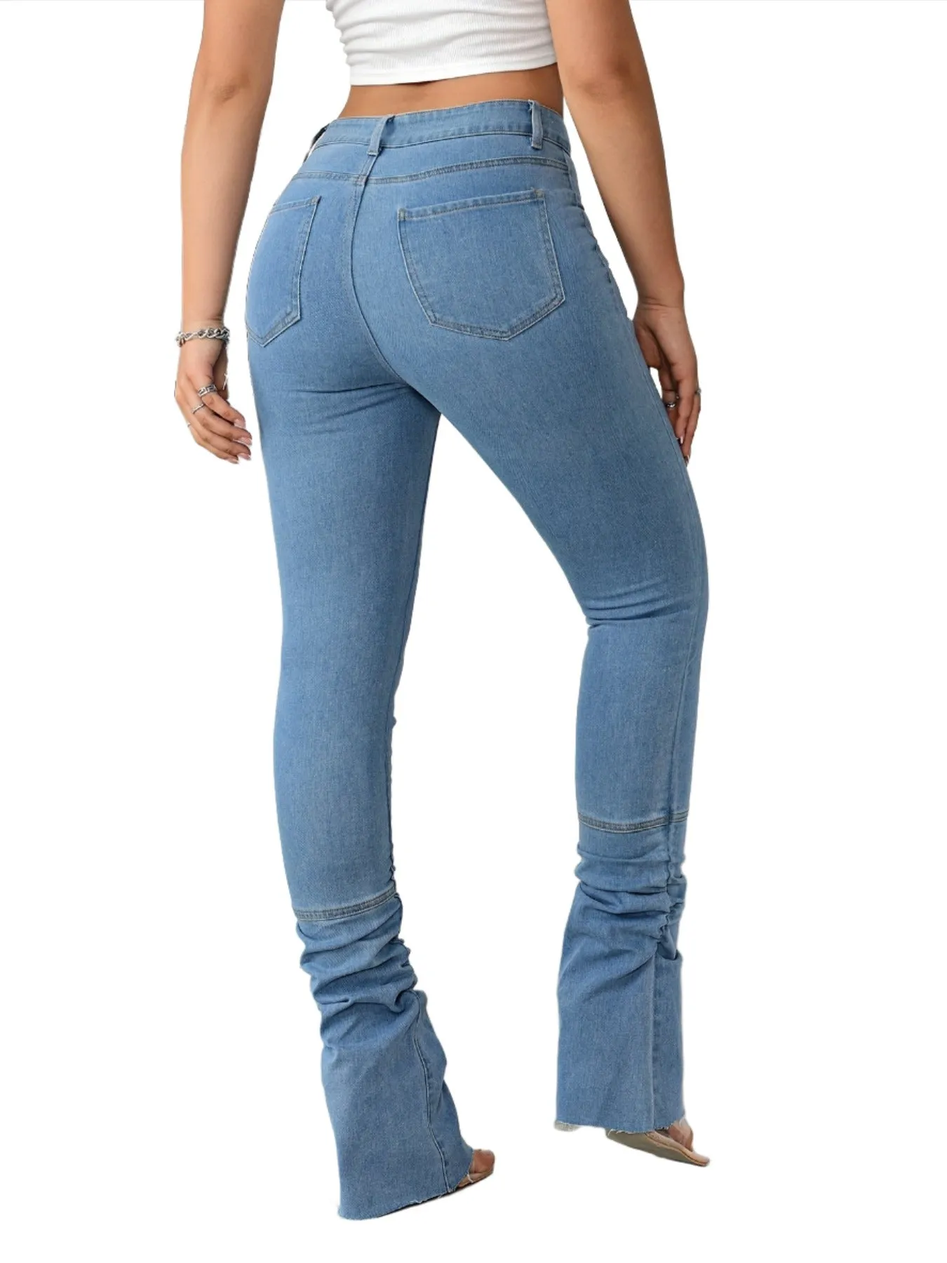 Bootcut Slight Stretch  Casual Jeans