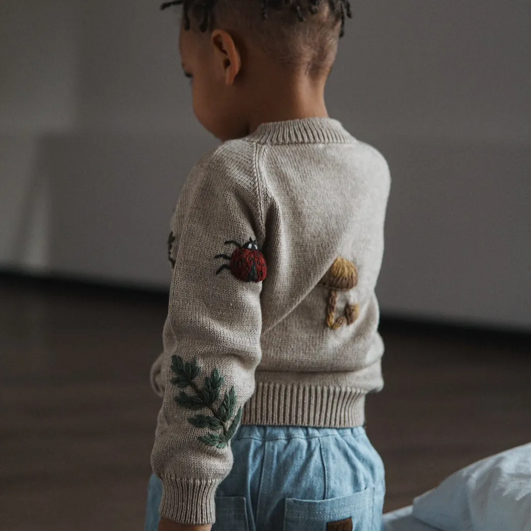 Bugs Life cardigan - Barley