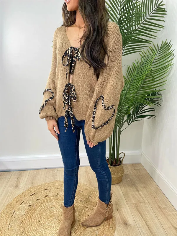 Casual Animal Detail Cardigan for Stylish Comfort