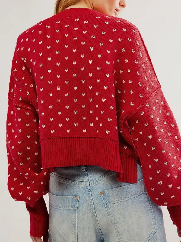 Casual Knit Oversized Sweater - Soft and Stylish