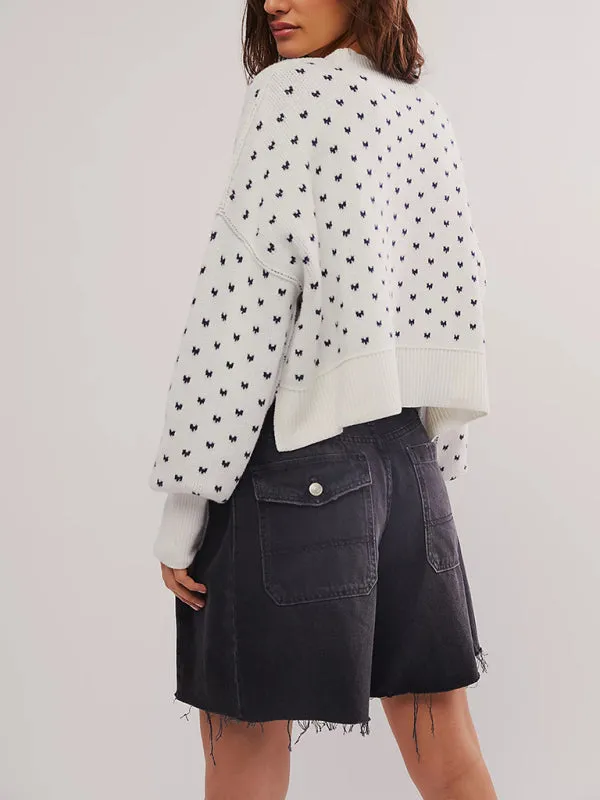 Casual Knit Oversized Sweater - Soft and Stylish