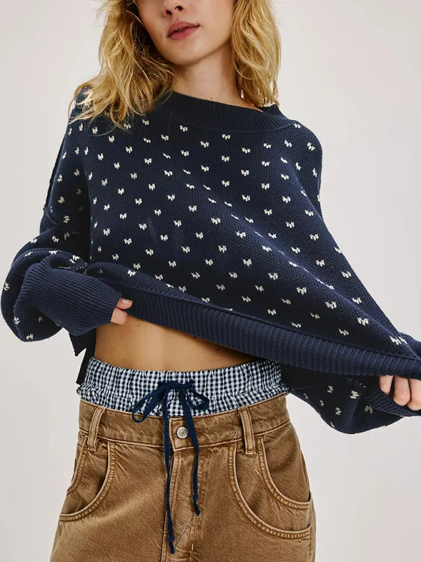 Casual Knit Oversized Sweater - Soft and Stylish