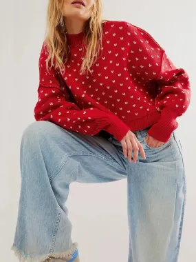 Casual Knit Oversized Sweater - Soft and Stylish