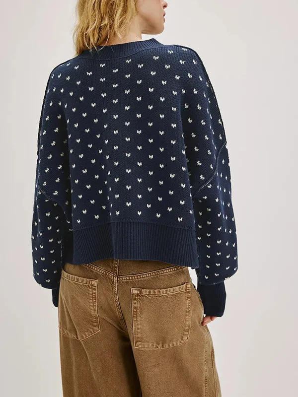 Casual Knit Oversized Sweater - Soft and Stylish