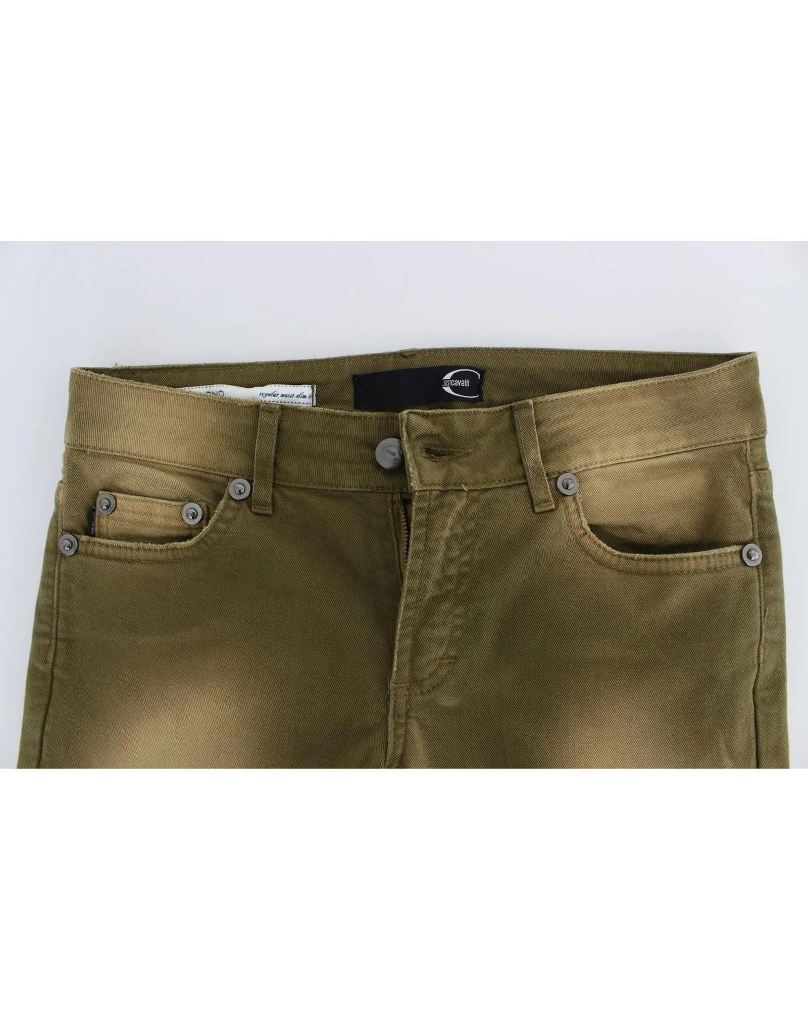 Cavalli Wash Cotton Stretch Slim Fit Jeans