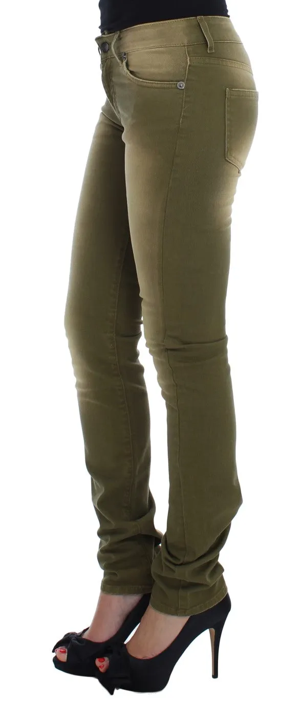 Cavalli Wash Cotton Stretch Slim Fit Jeans