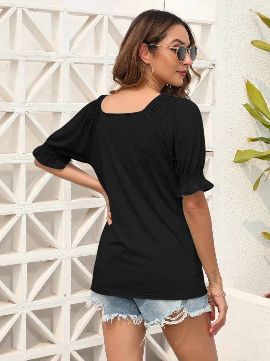 Cute Off Shoulder Tops with Short Sleeves