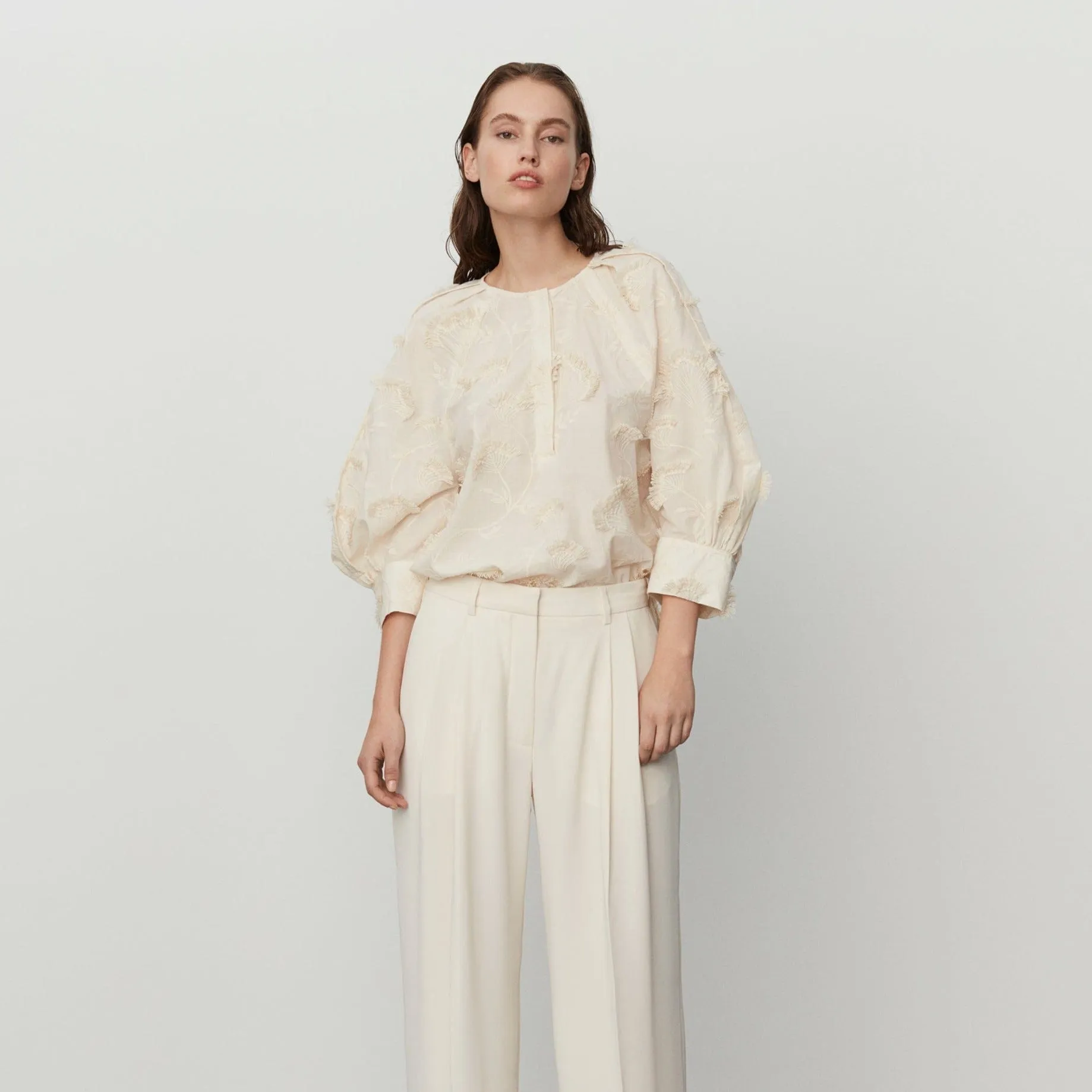 DAY Birger ét Mikkelsen Porter Blooming Fringes Top Jet Stream