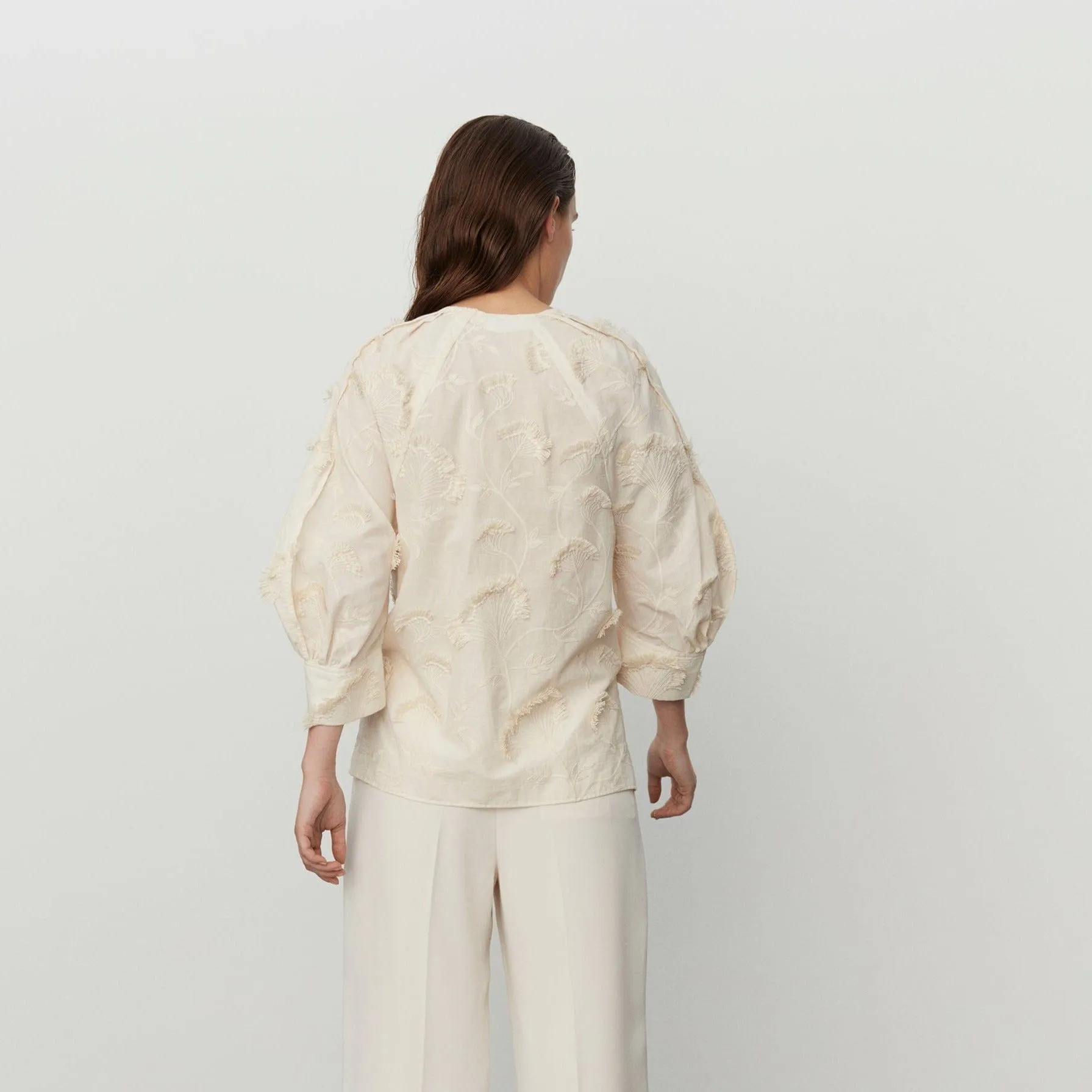 DAY Birger ét Mikkelsen Porter Blooming Fringes Top Jet Stream