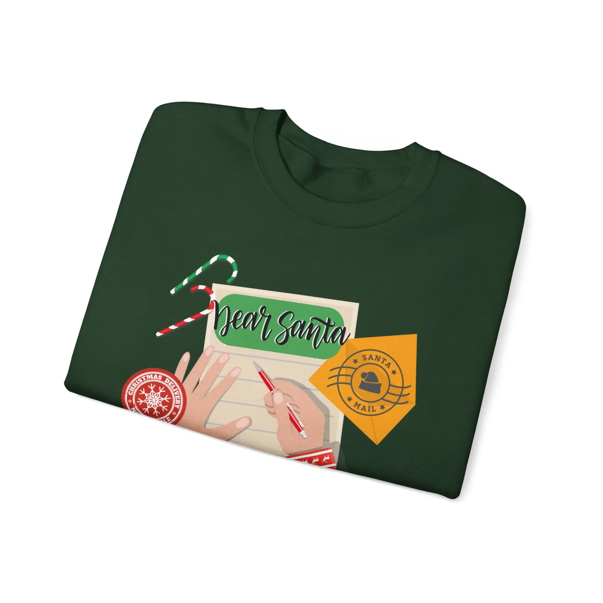 Dear Santa, Please Bring Me Patience Women's Sweatshirt: Santa Letter Background