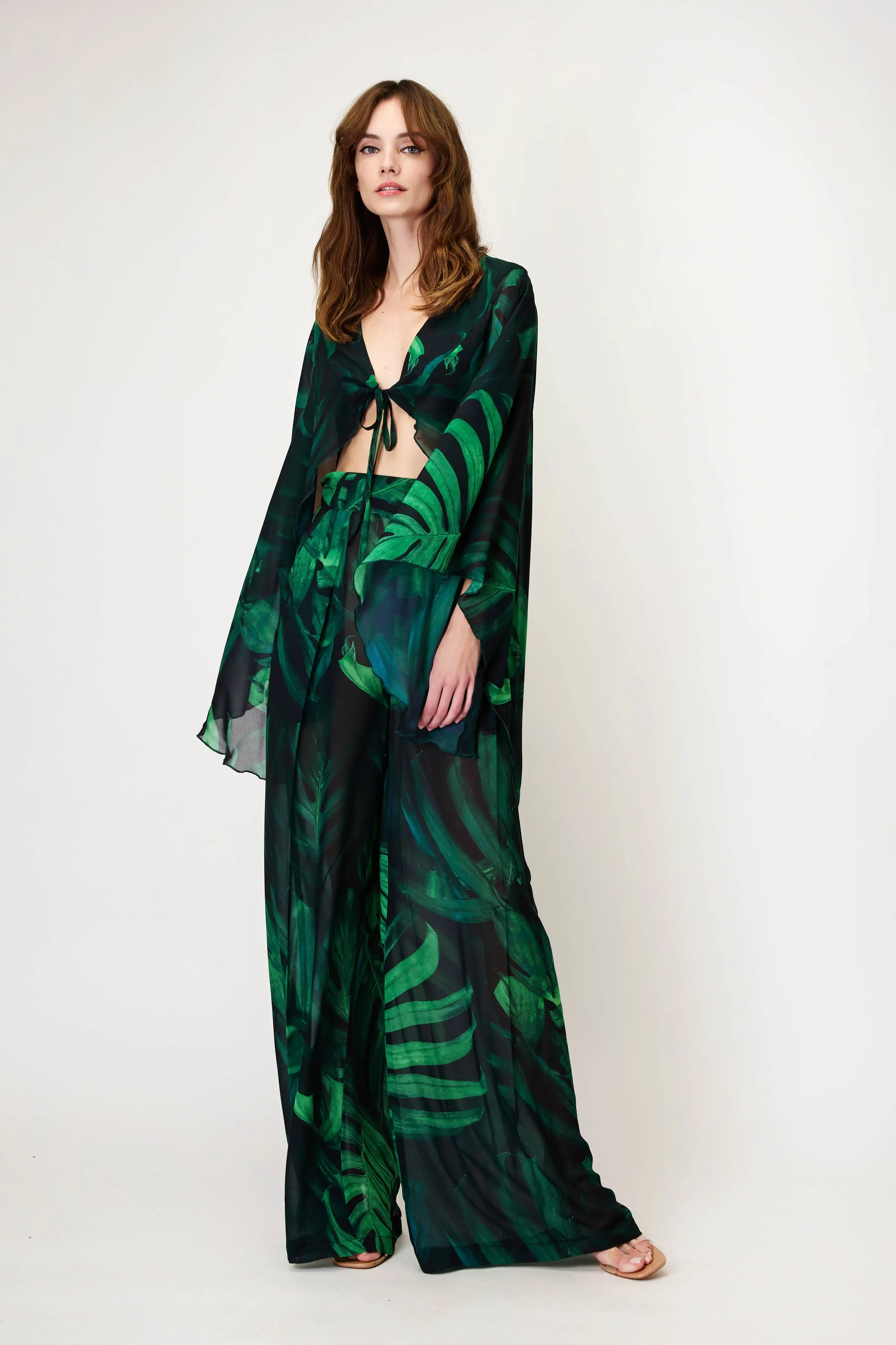 Ethereal Top in Tropical Print