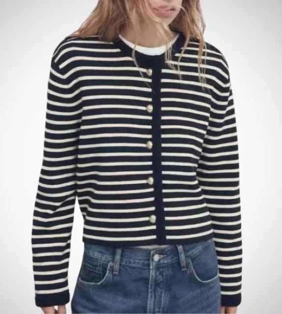 Hayden Striped Long Sleeve Sweater