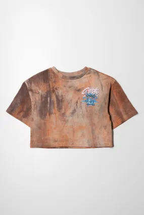 Lilo And Stitch Crop Top T-Shirt Pink