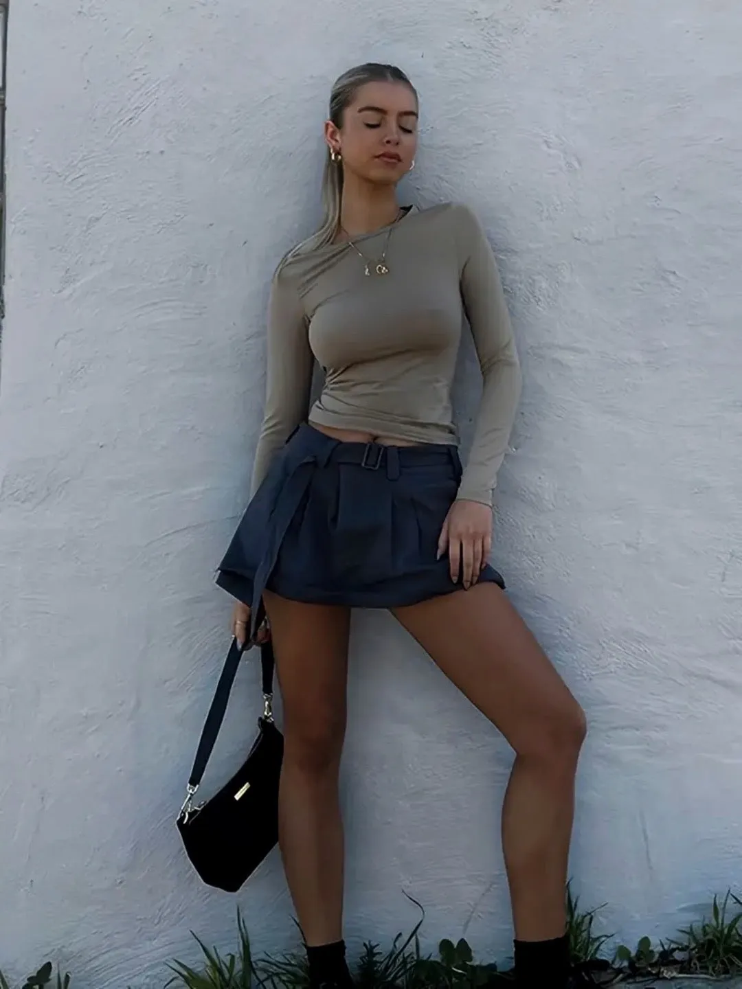 Long sleeve tight fit top