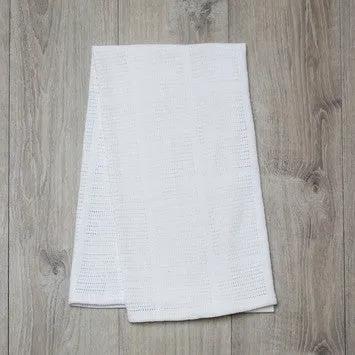 Lulujo Baby™  White Cellular Blanket by Mary Meyer