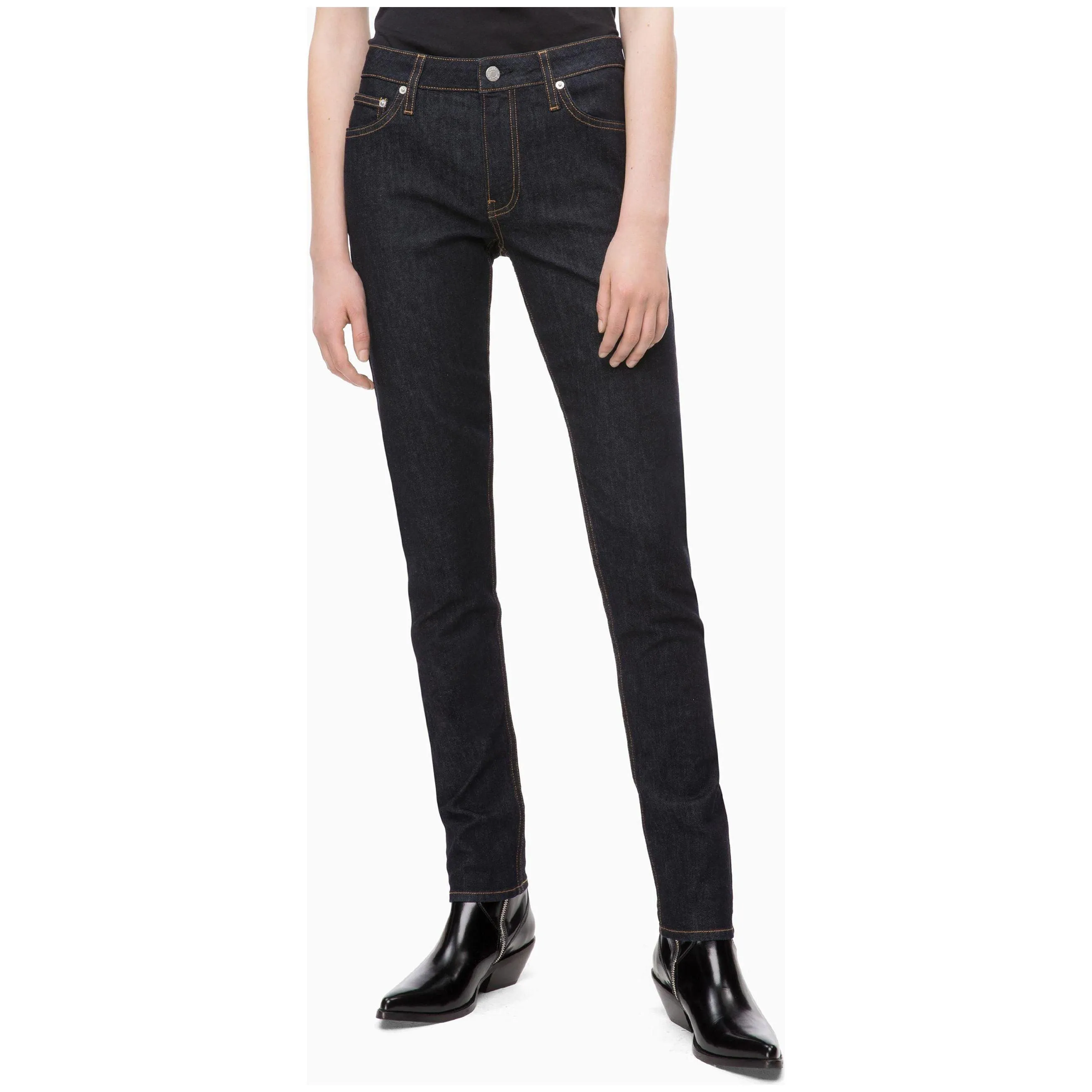 NWT - Calvin Klein Ladies Mid Rise Slim CKJ021 - Size 25