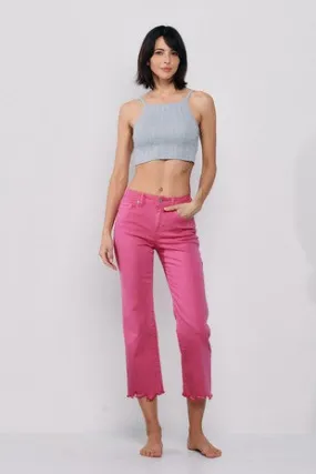 Payton Pink Kick Flare Jeans