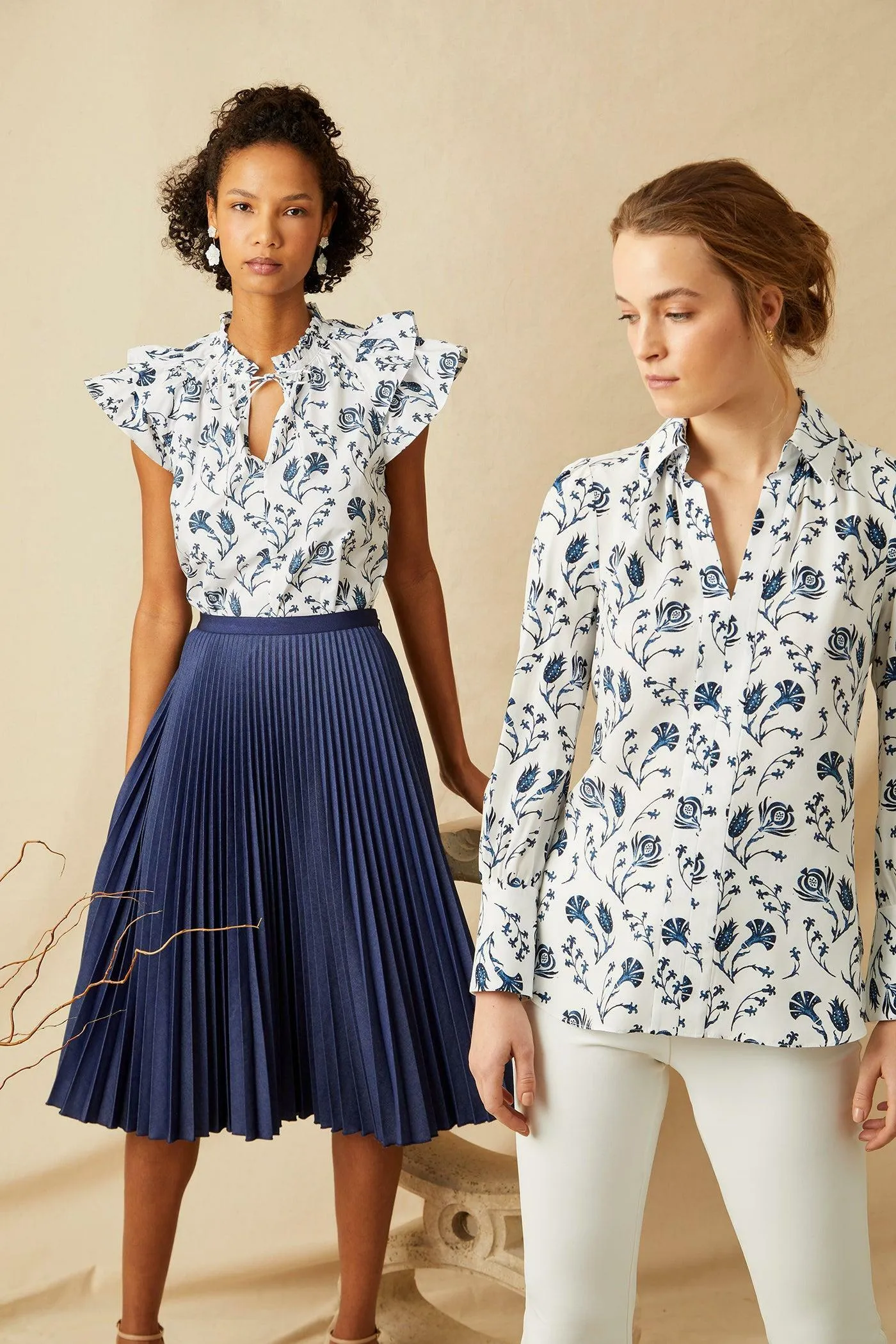 Pleated Skirt - Indigo Denim