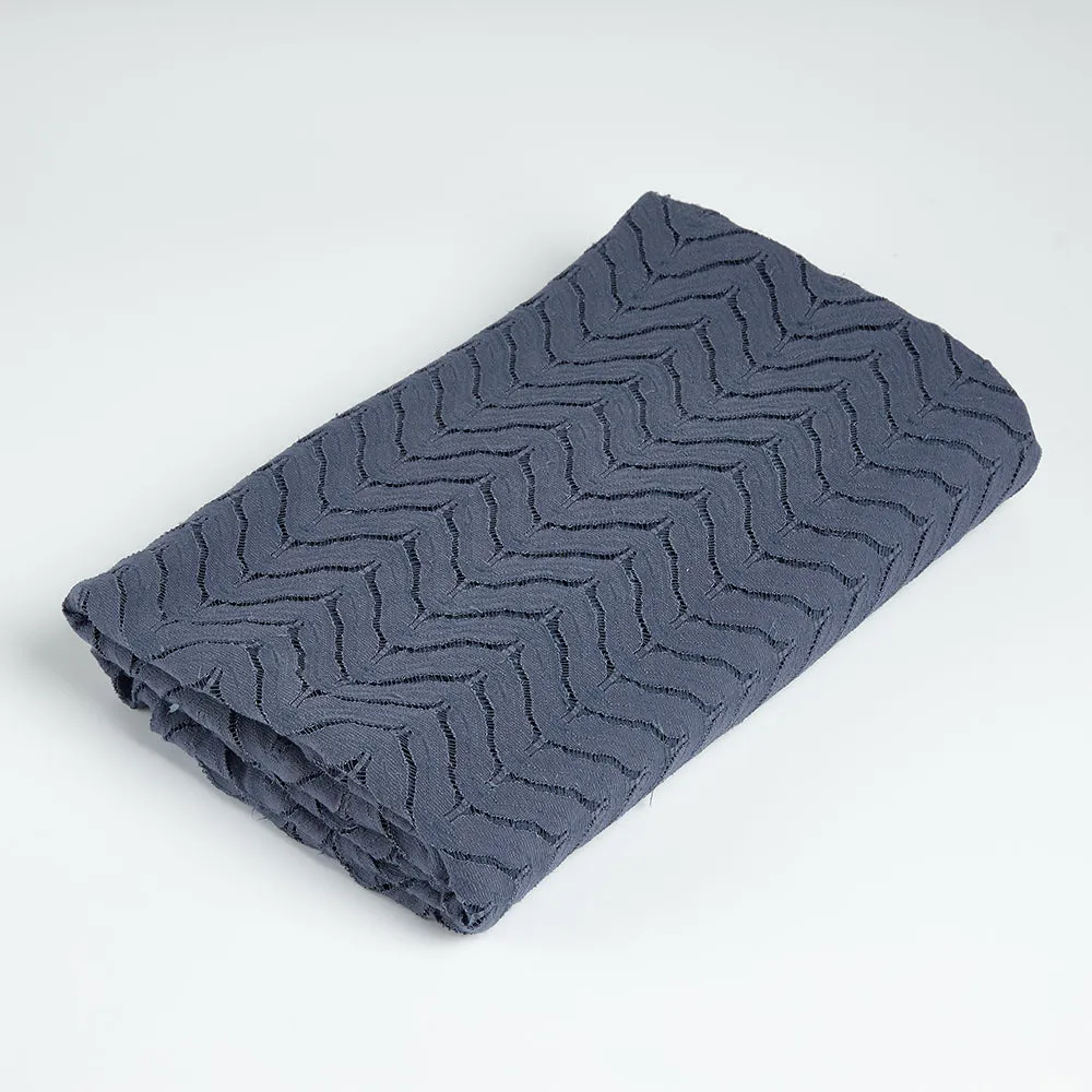 Polyester Wave Pattern Lace Fabric