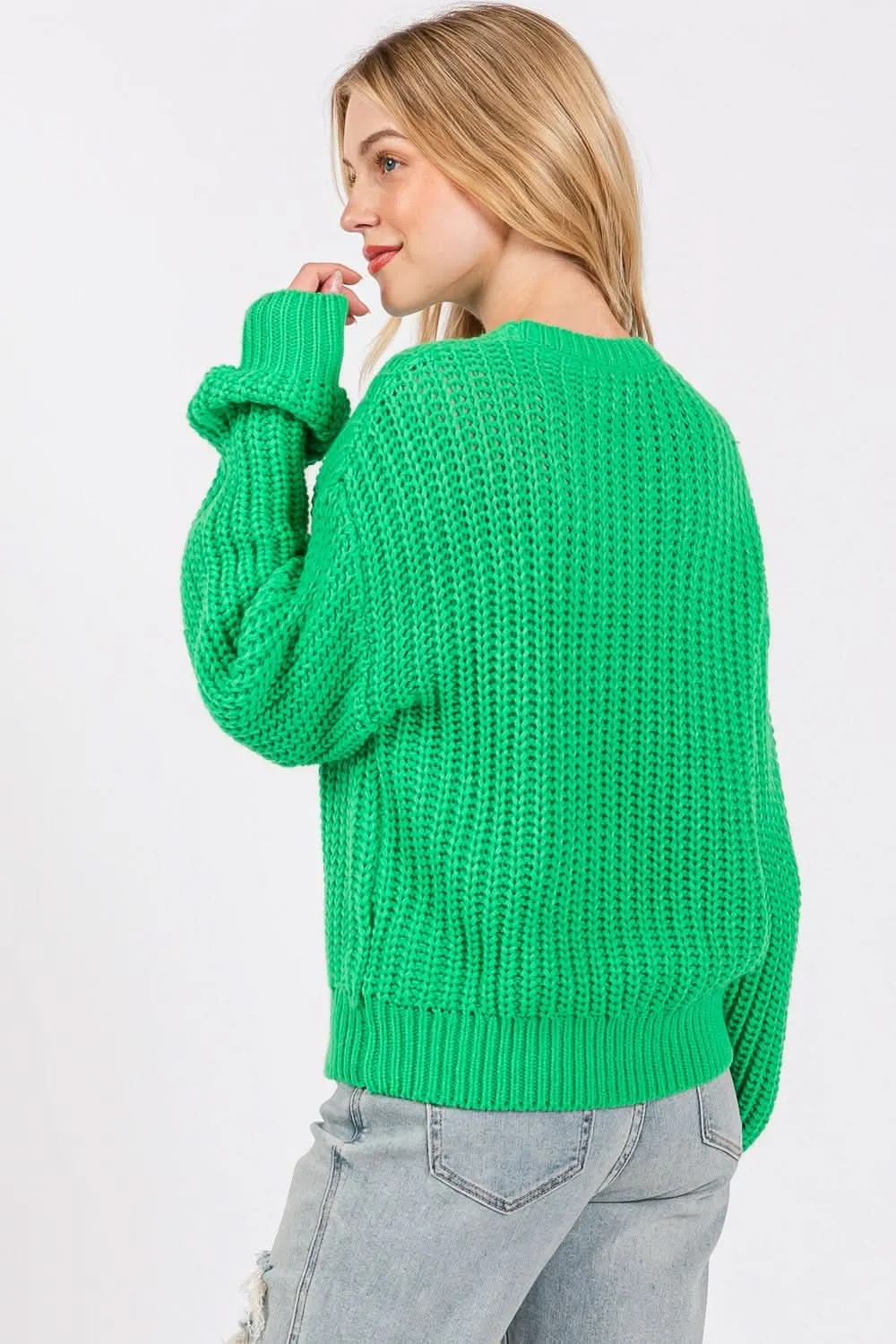 Sage   Fig cozy drop shoulder sweater