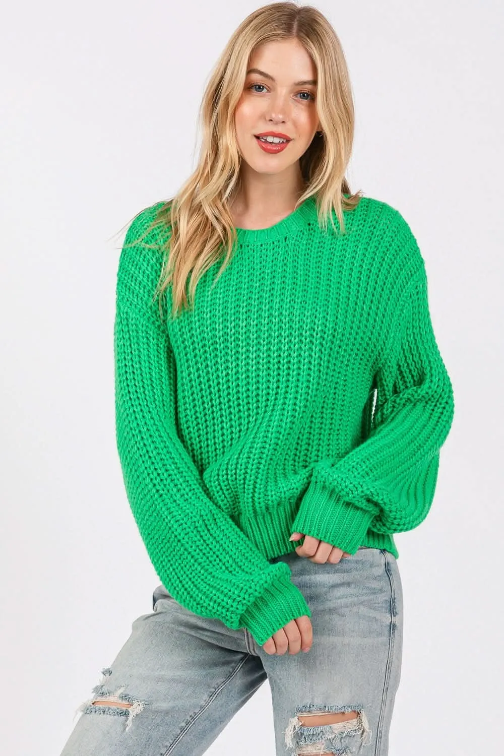 Sage   Fig cozy drop shoulder sweater