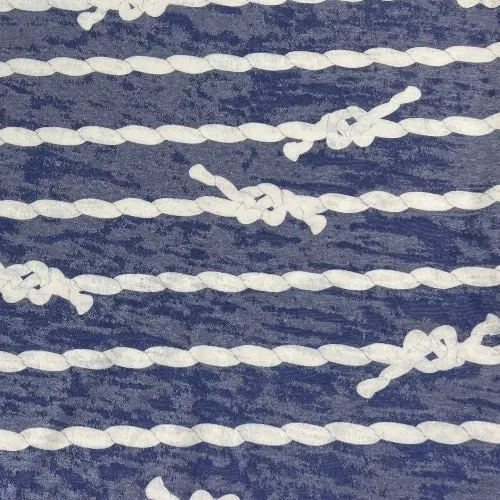 Sailor's Knot Print Jersey Burnout - SKU 7587A #S160A