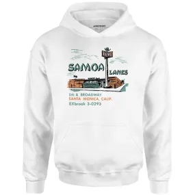 Samoa Lanes - Santa Monica, CA - Vintage Bowling Alley - Unisex Hoodie