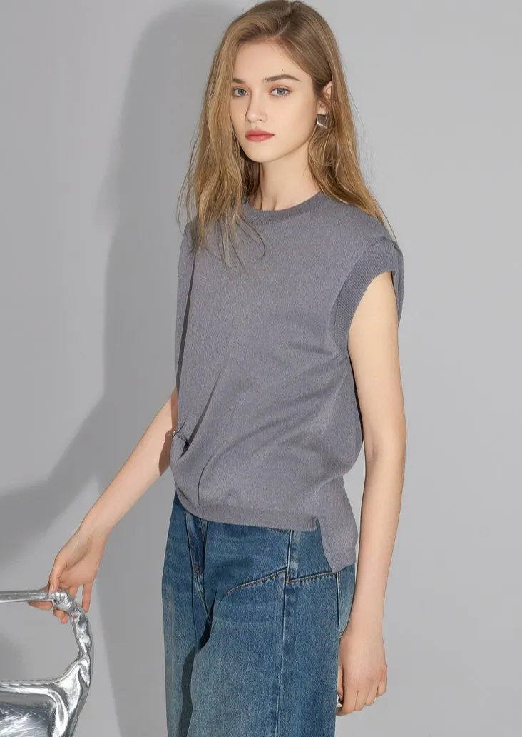 SIMPLE SLEEVELESS KNIT