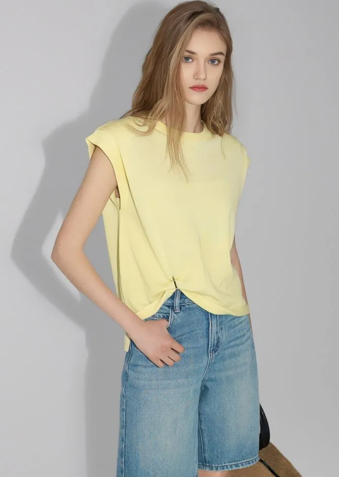 SIMPLE SLEEVELESS KNIT