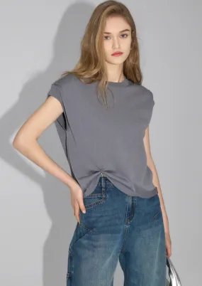 SIMPLE SLEEVELESS KNIT
