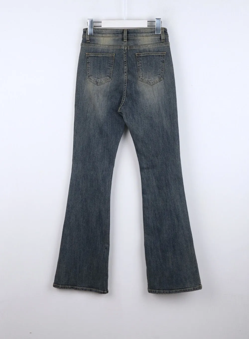 Slim Washed Bootcut Jeans CO327