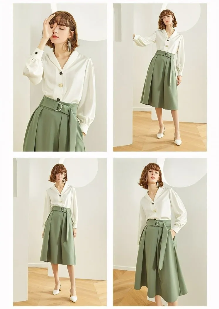 SPRING FRENCH CHIFFON SHIRT