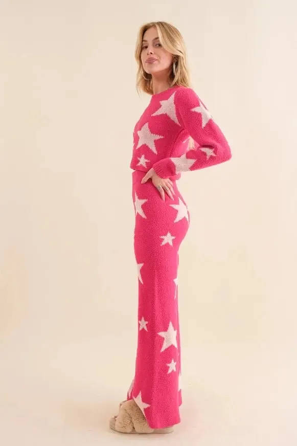 Stardust Cozy Top With Matching Pants