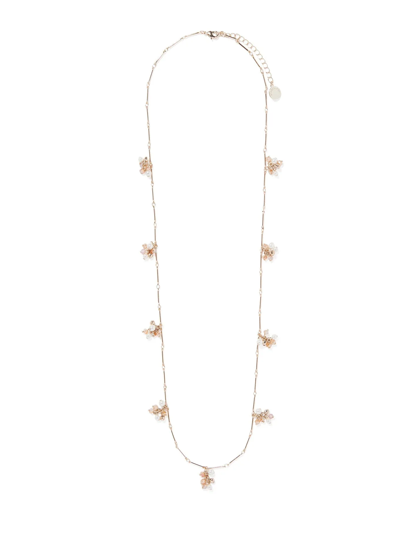 Tammy Facet Bead Cluster Chain Necklace