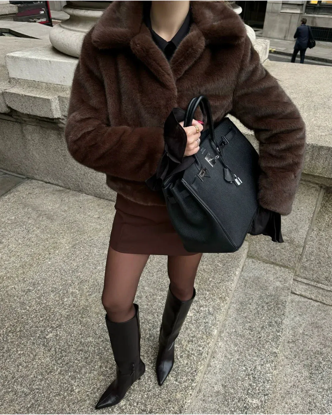 Tayleigh Retro Faux Fur Jacket