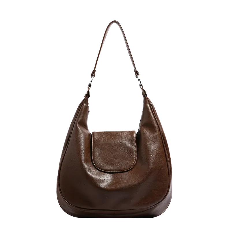 UAKISS  -  Design Retro PU Leahter Shoulder Bags for Women 2024 Winter Fashion Designer Female Hobo Bag Handbags and Purses